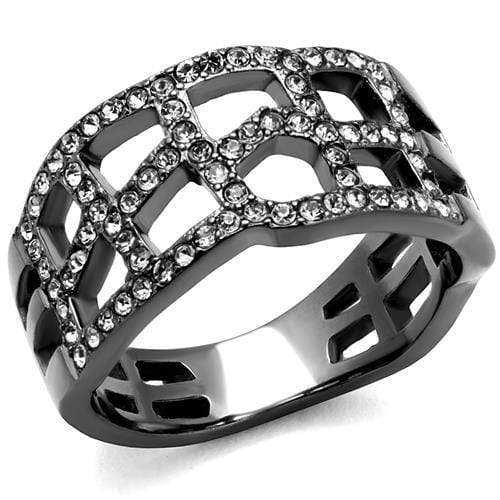 Wedding Ring Sets TK2753 Stainless Steel Ring with Top Grade Crystal