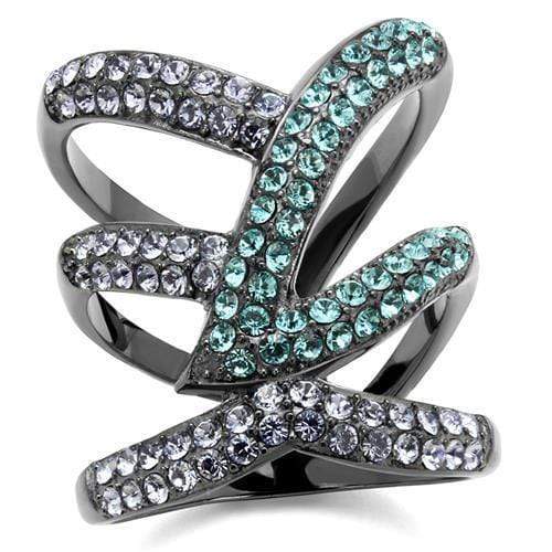 Wedding Ring Sets TK2766 Stainless Steel Ring with Top Grade Crystal