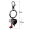 Wedding Ring Sets TK2795 Stainless Steel Key Ring with Top Grade Crystal