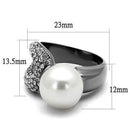 Wedding Ring Sets TK2800 Stainless Steel Ring with Synthetic