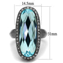 Wedding Ring Sets TK2804 Stainless Steel Ring with Top Grade Crystal