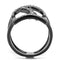 Wedding Ring Sets TK2826 Light Black Stainless Steel Ring with CZ