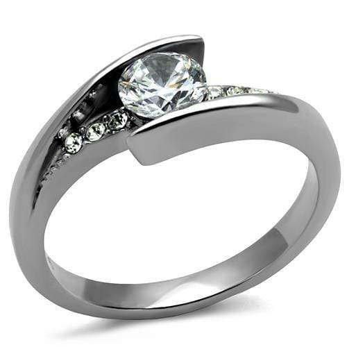 Wedding Ring Sets TK2833 Stainless Steel Ring with AAA Grade CZ