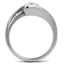 Wedding Ring Sets TK2833 Stainless Steel Ring with AAA Grade CZ