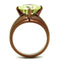 Wedding Ring Sets TK2839 Coffee light Stainless Steel Ring with CZ