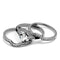 Wedding Ring Sets TK2843 Stainless Steel Ring with Top Grade Crystal