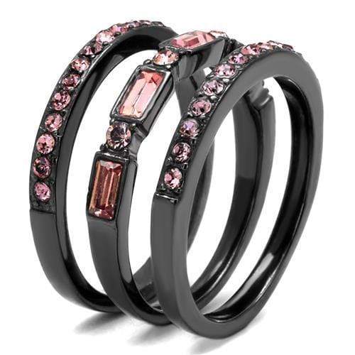 Wedding Ring Sets TK2844 Stainless Steel Ring with Top Grade Crystal