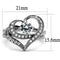 Wedding Ring Sets TK2868 Stainless Steel Ring with AAA Grade CZ