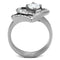 Wedding Ring Sets TK2868 Stainless Steel Ring with AAA Grade CZ