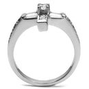 Wedding Ring Sets TK2871 Stainless Steel Ring with AAA Grade CZ