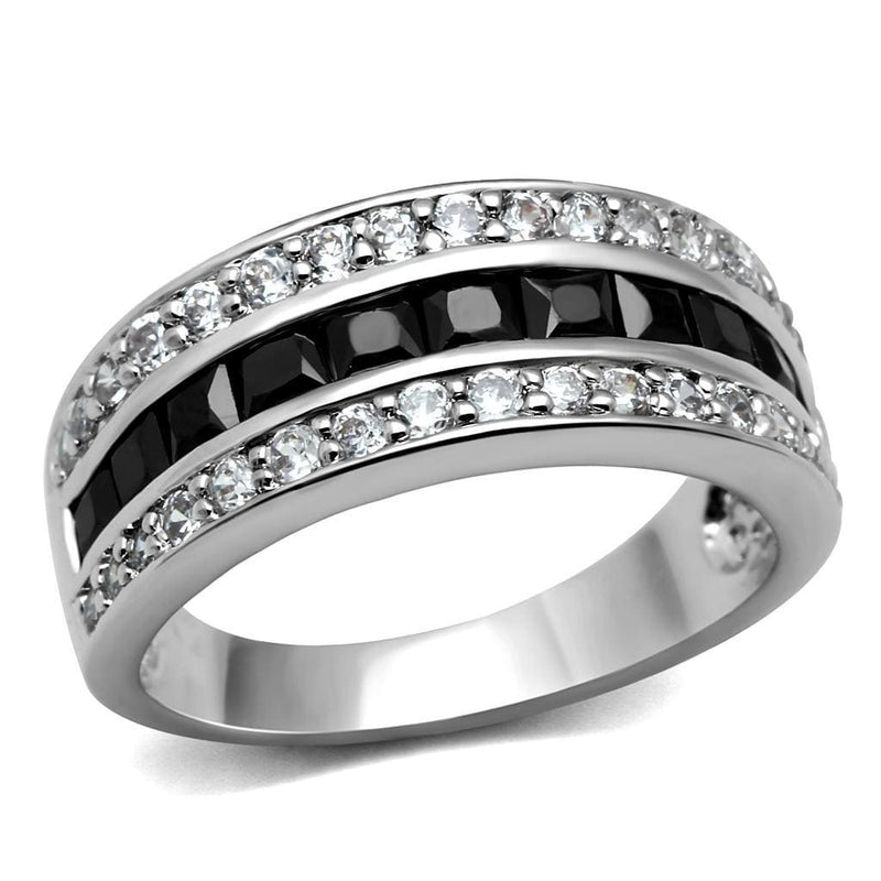 Wedding Ring Sets TK2872 Stainless Steel Ring with CZ