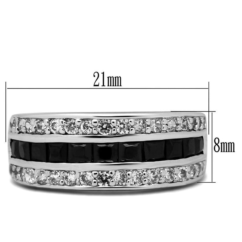 Wedding Ring Sets TK2872 Stainless Steel Ring with CZ