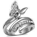 Wedding Ring Sets TK2875 Stainless Steel Ring with AAA Grade CZ