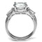 Wedding Ring Sets TK2878 Stainless Steel Ring with AAA Grade CZ