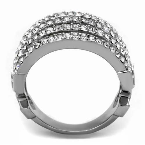 Wedding Ring Sets TK2901 Stainless Steel Ring with Top Grade Crystal