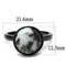 Wedding Ring Sets TK2902 Stainless Steel Ring with Semi-Precious