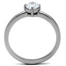 Wedding Ring Sets TK2903 Stainless Steel Ring with AAA Grade CZ