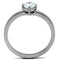 Wedding Ring Sets TK2903 Stainless Steel Ring with AAA Grade CZ