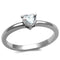 Wedding Ring Sets TK2904 Stainless Steel Ring with AAA Grade CZ