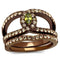 Wedding Ring Sets TK2956 Coffee light Stainless Steel Ring in Olivine color