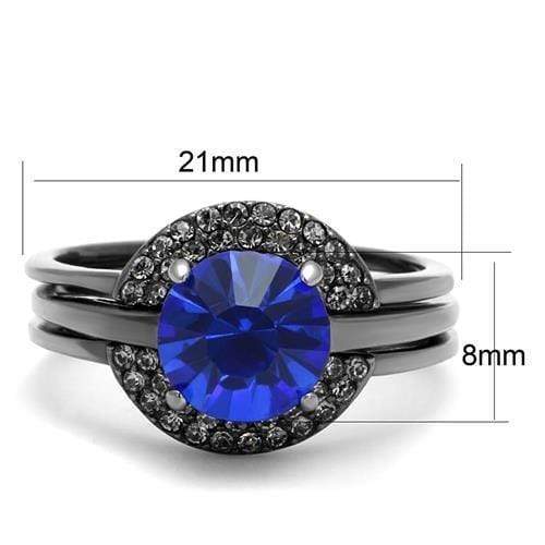 Wedding Ring Sets TK2969 Stainless Steel Ring with Top Grade Crystal