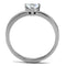 Wedding Ring Sets TK2978 Stainless Steel Ring with AAA Grade CZ