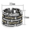 Wedding Ring Sets TK2987 Stainless Steel Ring with Top Grade Crystal