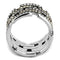 Wedding Ring Sets TK2987 Stainless Steel Ring with Top Grade Crystal