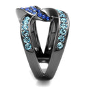 Wedding Ring Sets TK2994 Stainless Steel Ring with Top Grade Crystal