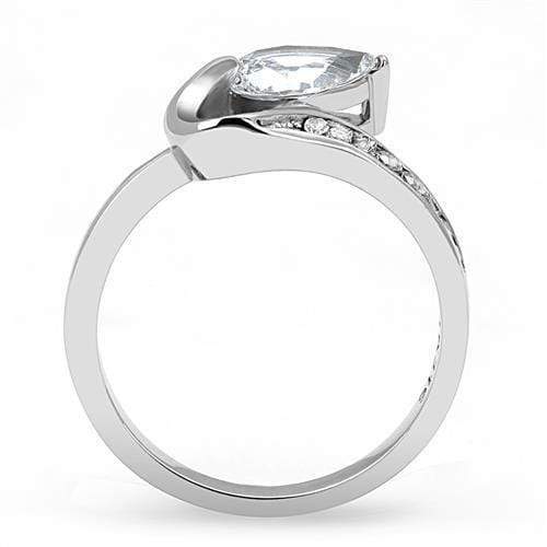 Wedding Ring Sets TK3022 Stainless Steel Ring with AAA Grade CZ