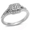 Wedding Ring Sets TK3023 Stainless Steel Ring with Top Grade Crystal