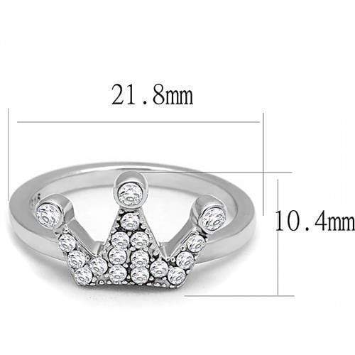 Wedding Ring Sets TK3024 Stainless Steel Ring with AAA Grade CZ