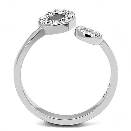 Wedding Ring Sets TK3025 Stainless Steel Ring with Top Grade Crystal