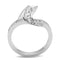 Silver Jewelry Rings Wedding Ring Sets TK3026 Stainless Steel Ring with Top Grade Crystal Alamode Fashion Jewelry Outlet