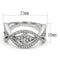 Wedding Ring Sets TK3027 Stainless Steel Ring with Top Grade Crystal