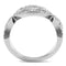 Wedding Ring Sets TK3027 Stainless Steel Ring with Top Grade Crystal