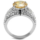 Wedding Ring Sets TK3031 Stainless Steel Ring with AAA Grade CZ