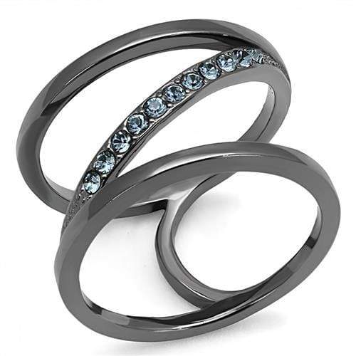 Wedding Ring Sets TK3038 Stainless Steel Ring with Top Grade Crystal