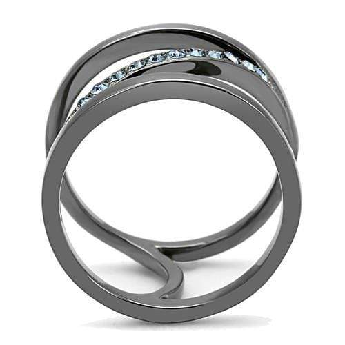 Wedding Ring Sets TK3038 Stainless Steel Ring with Top Grade Crystal