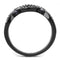 Wedding Ring Sets TK3047 Black - Stainless Steel Ring with AAA Grade CZ