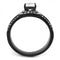 Wedding Ring Sets TK3048 Black - Stainless Steel Ring with AAA Grade CZ