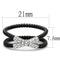 Wedding Ring Sets TK3053 Two-Tone - Stainless Steel Ring with Crystal