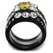 Wedding Rings For Women TK2615 Two-Tone Black - Stainless Steel Ring