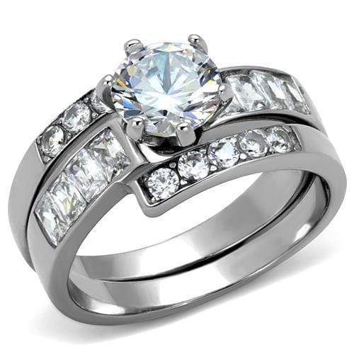 Wedding Rings For Women TK2616 Stainless Steel Ring with AAA Grade CZ