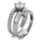 Wedding Rings For Women TK2616 Stainless Steel Ring with AAA Grade CZ