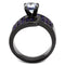 Wedding Rings For Women TK2644 Light Black Stainless Steel Ring with CZ