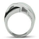 Wedding Rings For Women TK265 Rhodium Stainless Steel Ring with Epoxy