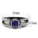 Wedding Rings For Women TK2653 Two-Tone Black - Stainless Steel Ring