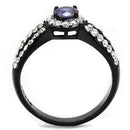 Wedding Rings For Women TK2653 Two-Tone Black - Stainless Steel Ring