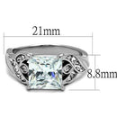 Wedding Rings For Women TK2657 Stainless Steel Ring with AAA Grade CZ